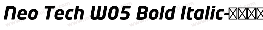 Neo Tech W05 Bold Italic字体转换